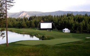 Inflatable Outdoor Movie Screen Rentals for Drive-in Movies by Epic Events serving Seattle, Portland, Bellingham, Washington, Oregon and Idaho